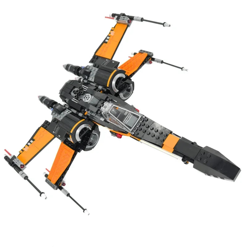 Galaxy-Battle-MOC-Star-Ship Fighter SpaceCraft Spaceship Aircraft SpaceShip Model Building Blocks Bricks Birthday Gift Boys Set