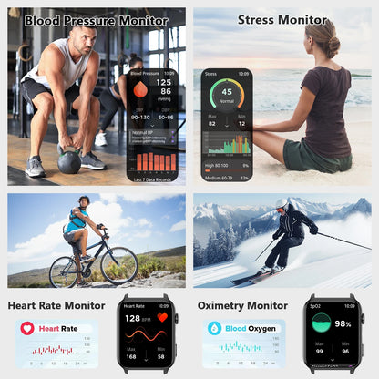 New 2025 Blackview R30 Max Smartwatch with LED Flashlight 1.91'' TFT Screen Health Monitor Bluetooth Watches for Men Women Gifts