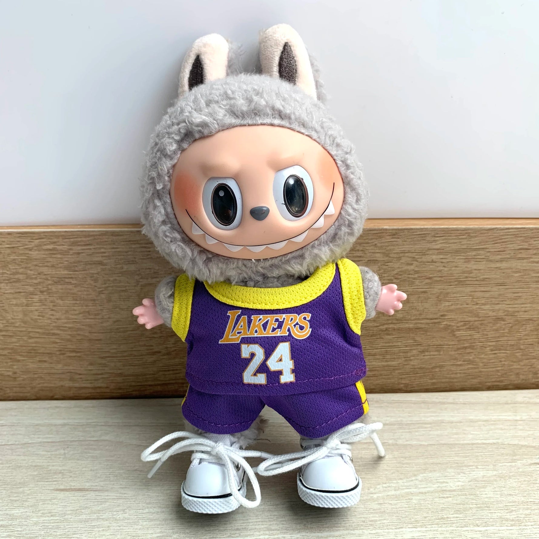 Clothes for Labubu  Basketball Player Clothing Kawaii Mini Plush Doll Clothes Doll Cute Athlete Idol Doll Accessories