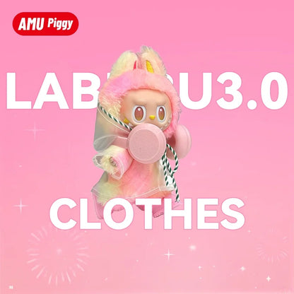 Doll Clothes: Baby Clothes Third Generation, Front High Energy Set, Sitting Party, Macaron,Only clothes
