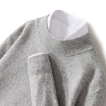 100% Pure Wool Sweater For Men, Half High Neck Knitted Pullover, Long Sleeved Casual Autumn Winter Thick High-End Sweater Warmth