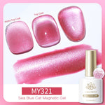 BORN PRETTY 10ml Silver Water Light Cat Magnetic Gel Nail Polish Nail Supplies Vernis Semi Permanent Gel for Fall Winter Nails