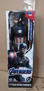 Hasbro 12 Inch Captain America Wolverine Iron Man Thor Spider Man Patriot Black Panther Figures Moving Doll Model Toy Gift