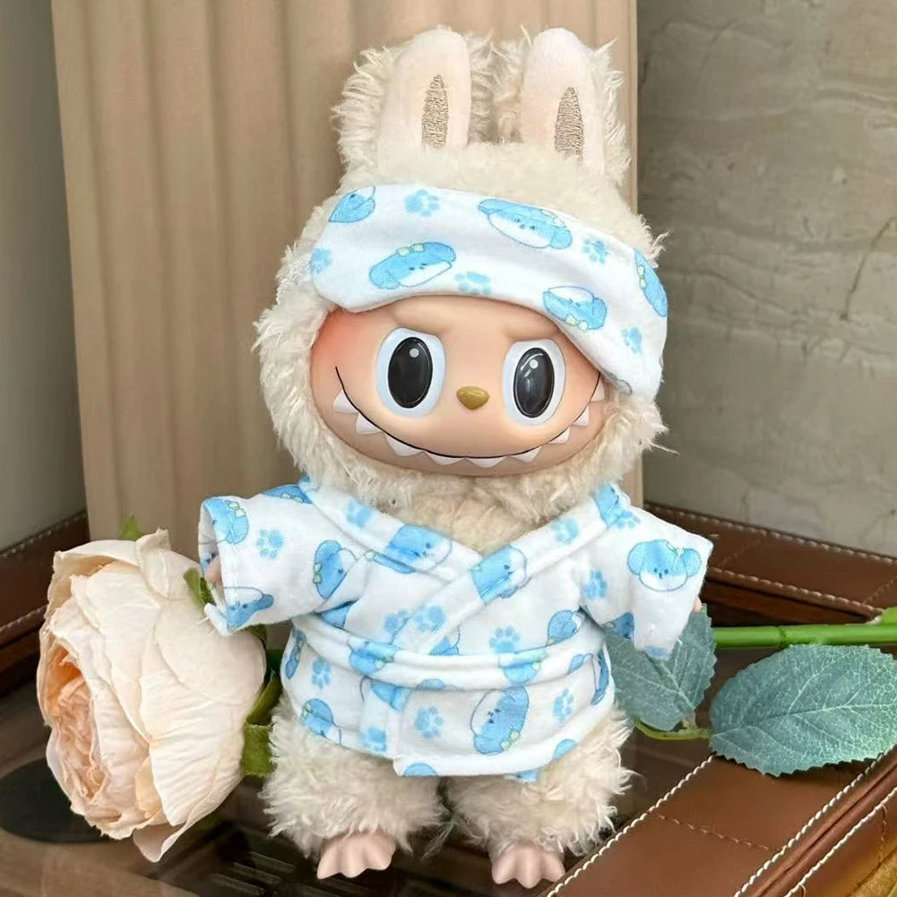 Doll Bed Sleeping Bag For 17cm Ropa Labubu Plush Toy & Accessories Cute Set Home Warmth Girl Gift