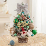 45cm Glitter Tabletop Mini Christmas Tree Add Atmospheres Xmas Tree Decor For Bedroom Home Party Office Home Desktop Ornaments