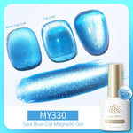 BORN PRETTY 10ml Silver Water Light Cat Magnetic Gel Nail Polish Nail Supplies Vernis Semi Permanent Gel for Fall Winter Nails