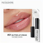 1PC Butter Gloss Non-Sticky Lip Gloss Long Lasting Nude Lip Makeup Hydrating Lip Gloss with Essential Oil Liquid Lipstick