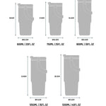 Tyeso Large-Capacity Vacuum Flasks Handle Vacuum Cup Dual-Drink Coffee Mug Stainless Steel Ice Cup Car Bottle Hot Cold Retention