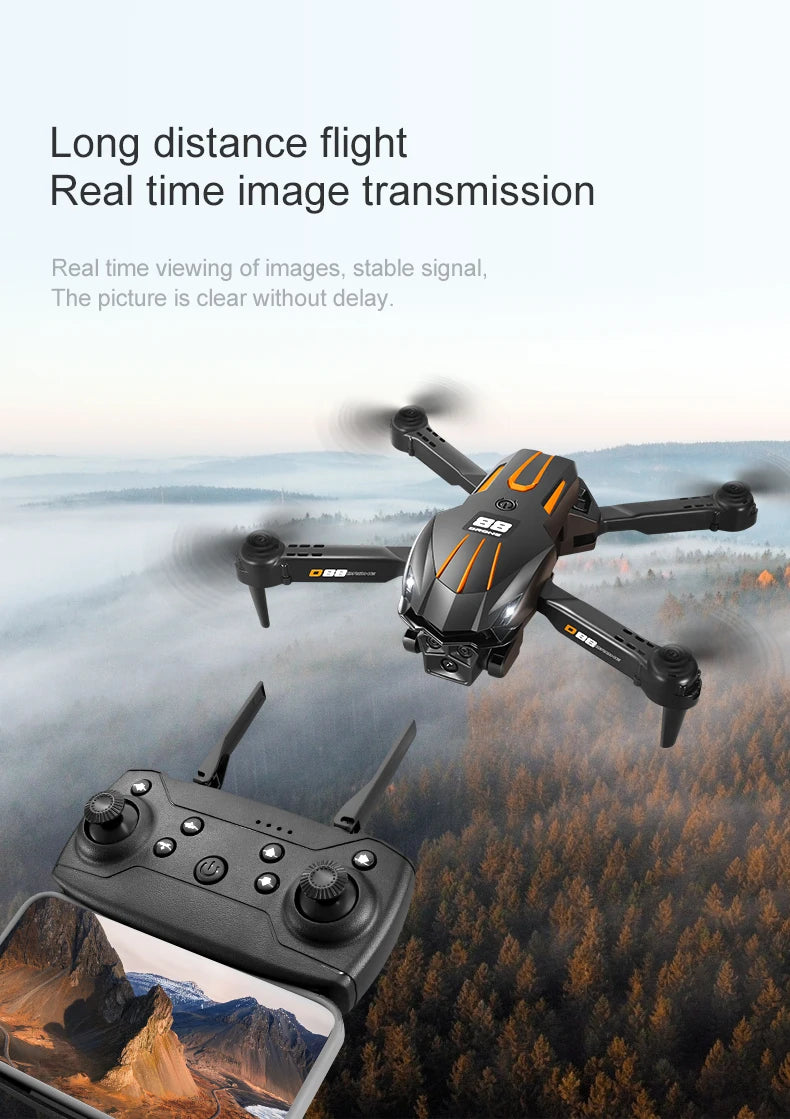 Xiaomi D88 Drone HD 8K Dual Camera Professional Aerial Photography Optical Flow Hovering Gesture Shooting Folding Quadcopter ﻿