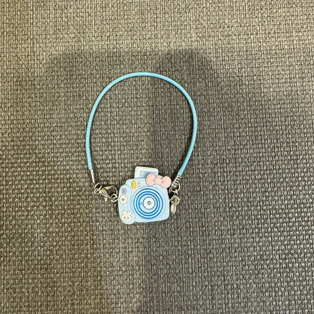 17cm Labubu Doll Clothes Set for Ropa Labubu Macaron Dolls JK Pleated Skirt with Camera and Shoes