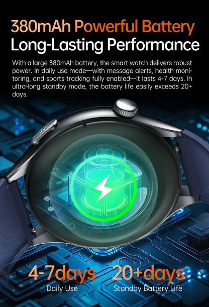 2025 New Health Analysis ECG+PPG Smart Watch Body Fat Uric Acid Blood Pressure Heart Rate Tracker NFC Smartwatch For Android IOS