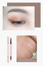 Eyeliner Double Head Pen For Smooth And Delicate Eye Makeup  Quick Drying Film Forming Waterproof And Sweat Proof Eye Makeup