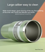 20oz/30oz Stainless Steel Thermos Mug With Straw Keeps Cold and Heat Thermal Mug Tumbler Outdoor Sports Thermal Water Bottle