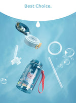 GIANXI Kids Water Sippy Cup With Straw Cartoon Leakproof Water Bottles Outdoor Portable Drink Bottle Children's Lovely Cup