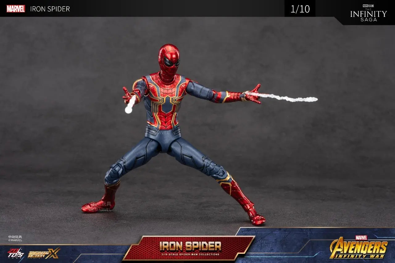 ZD Toy Spider Man No Way Home Marvel legends 1/10 Peter Parker Gold Black Red Model Action Figure Adult Collectible Toy