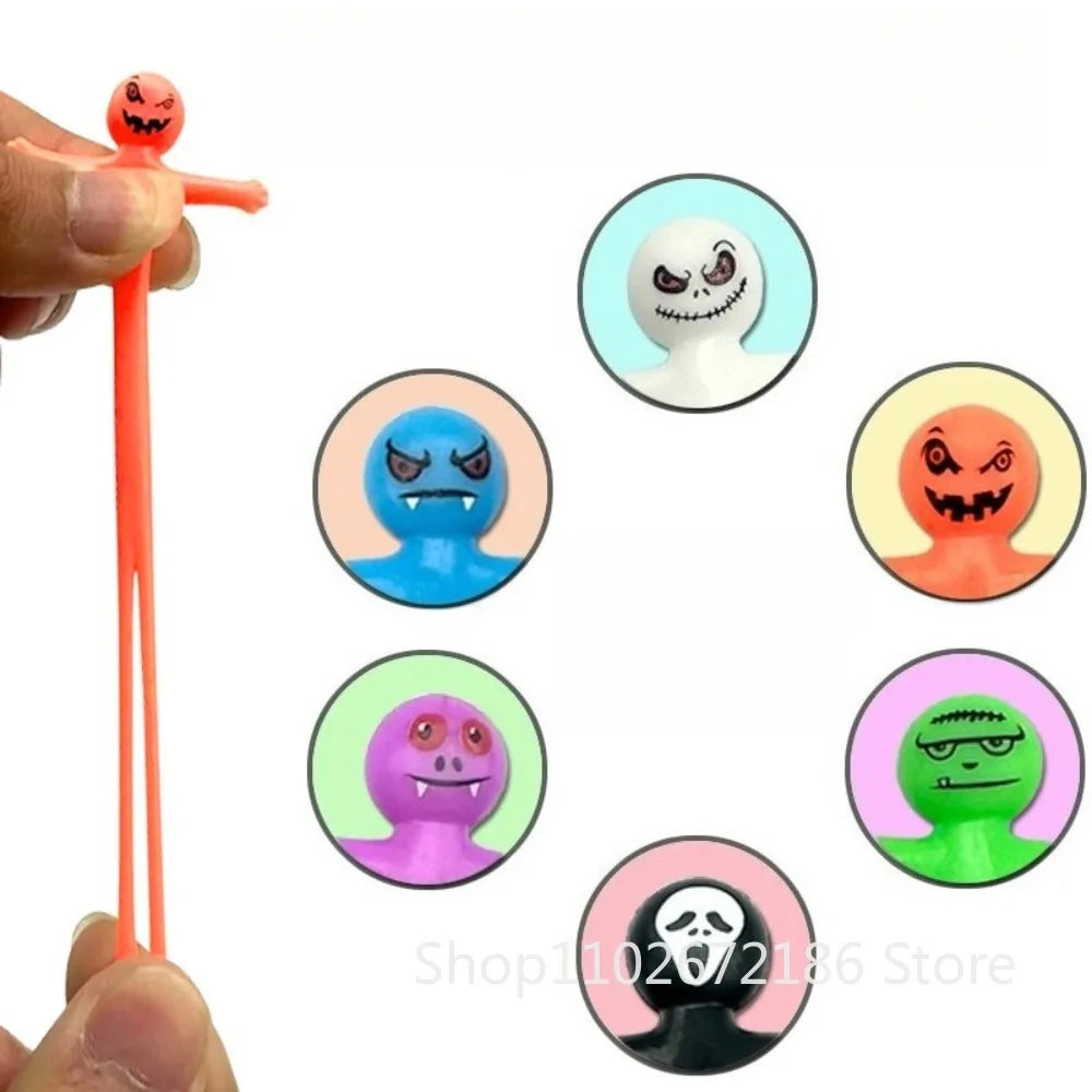 12/24/36 Pcs Mini Colorful Stretching and Reducing Stress Little People Halloween Birthday Party Gift Carnival Gift Pack Filler
