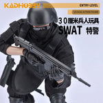 1/6 Action Figure Military Army 30cm Combat Swat Police Soldier With Gun Forces Model Toys