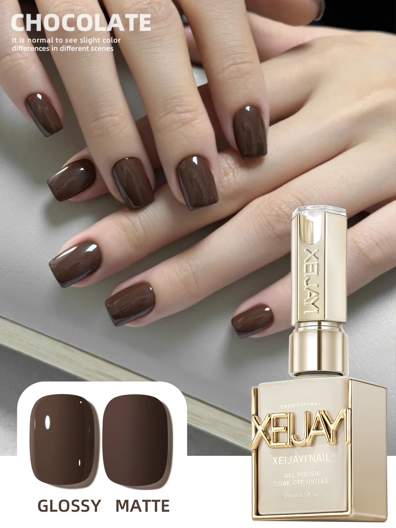 1pc 15ml Wine Red Gel Nail Polish Starter Pure Soak Off No Wipe Nail Gel Polish Suitable For All Seasons