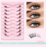 GROINNEYA Cat Eye Lashes Create Natural Look Half Eye Lashes With Winged Ends For Extended Eyelash For Daily Use