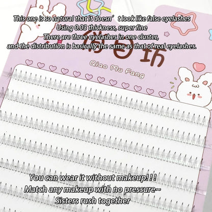 5-7mm Air Lower Eyelashes Fairy Fake LashesSegmented Natural Under Lashes Manga Bottom Lashes Makeup Eyelash Makeup Tool10 Rows