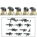 City Army Figures Building Blocks Russia Army Soldiers Weapons Special Combat Uniform Shield Combat Vests Shields Brick Toys