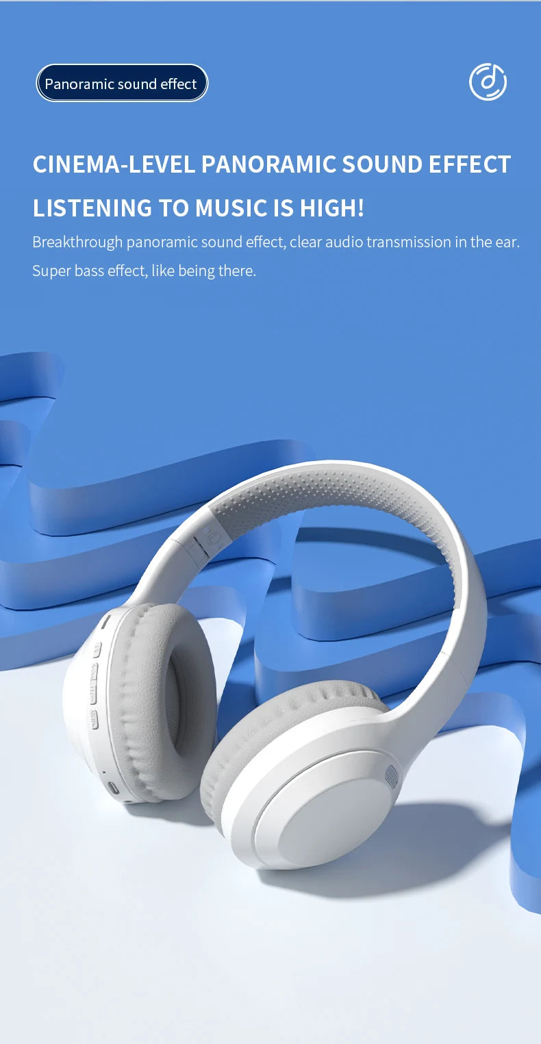 Xiaomi 5W Wireless Headphones Bluetooth 5.3 Earphones Foldable Earbuds 40mm Driver Game Music Over Ear Stereo Headset With Mic