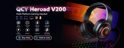 QCY H3 Pro ANC Wireless Headphone 50dB Noise Canceling Hi-Res Spatial Audio Earphone with LDAC Bluetooth 5.4 Over Ear Headset