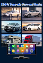 10/11.26 inch Dash Cam 4K Car DVR Wireless Carplay & Android Auto GPS Navigation Video Recorder Dashboard Dual Lens Wifi FM AUX