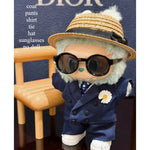 Gd With G-Dragon Labubu Baby Clothes 17cm Suit Pendant Plush Doll Clothes Cute Doll Clothes Vinyl Keychains Clothes