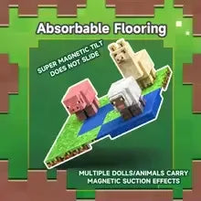 Magnetic Base Plate Variety Baseplates Match Mine World Magnetic Building Blocks DIY Toys for Boys and Girls Children Toy Gift