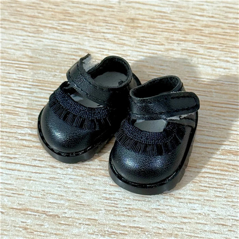 17cm For Labubu Doll Clothing Skirt Bowhair Accessory Set Retro Bib Pants Clothes Luxury Messenger Bag Shoes Set Sitting Party