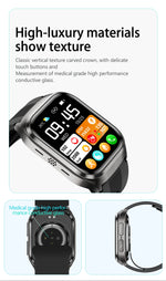 2025 AI Diagosis ECG Health Smart Watch Men Blood Pressure Lipid Uric Acid NFC Air Pump Airbag Health Smartwatches Women For IOS