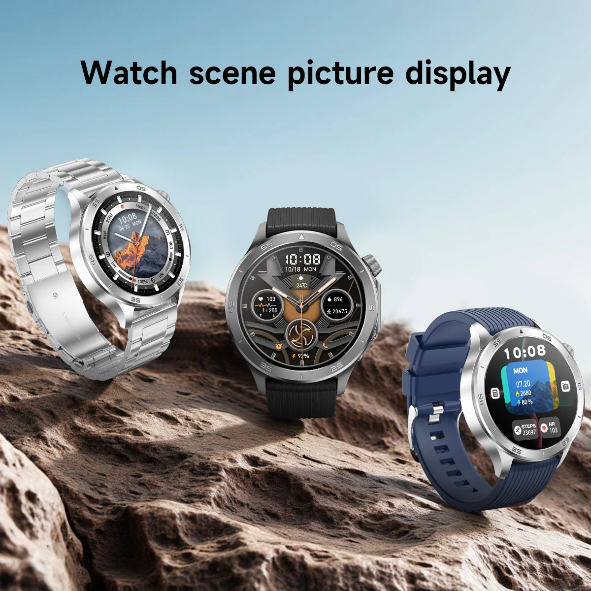 2025 New For OPPO Watch X2 Smart Watch Men AMOLED Outdoor Fashion GPS Compass Heart rate Waterproof Bluetooth Call Smartwatches