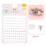 5-7mm Air Lower Eyelashes Fairy Fake LashesSegmented Natural Under Lashes Manga Bottom Lashes Makeup Eyelash Makeup Tool10 Rows