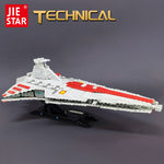 67106 JIESTAR High-tech Moc Venator Attack Cruiser Fighter Destroyer Brick Technical Model Building Star Blocks Space Ship Toys