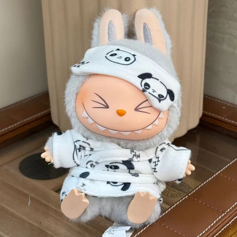 Doll Bed Sleeping Bag For 17cm Ropa Labubu Plush Toy & Accessories Cute Set Home Warmth Girl Gift