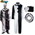 Art The Clown Cosplay Movie Terrifier 2 Art The Clown Cosplay Costume Jumpsuit Mask Halloween Costumes Mask for Men Women