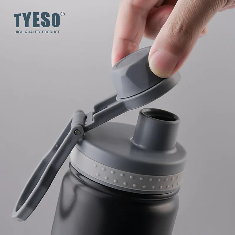 Tyeso 530/750ML Thermos Bottle Stainless Steel Vacuum Flask Travel Cup Insulated Water Bottle Sport Thermal Cup Mug Hot Cold Mug
