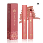 Lip Tint Pen, 6 Colors Available, Matte Water Lipstick, Non-Stick Cup, Long-Lasting, Smooth Lip Liner and Lip Stain Combo