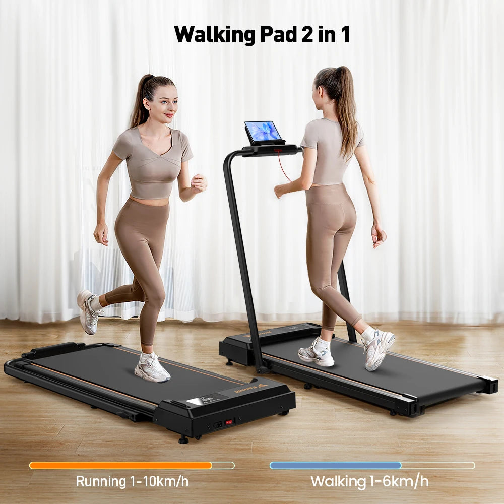 Formill FT51 2 in 1 Treadmill 0.75-2.5HP peak horsepower1-10KM/H speed range Treadmill Running Jogging Machine for Home