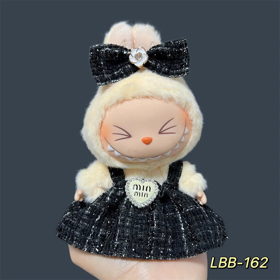 【Only Clothes】Mini Doll'S Clothes Outfit Accessories for Ropa Labubu and 10cm Cotton Doll Baby Replacement Clothes Clothing Gift