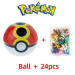 24pcs Pokemon Figure Different Styles Tomy Model Collection 2-3cm Pikachu Anime Pokeball Poke Ball Go Elf Toys Dolls Child Gift