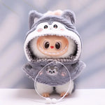 Only Clothes  for Labubu Doll Clothes Puppy Shark Cape Cape Fashionable and Cute Set Change Clothes