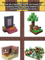 Magnetic Building Blocks Montessori STEM Educational Sensory Toys for Mine World Kids Boys Girls Ages 3+ DIY Magnet Cube Gift