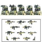 City Army Figures Building Blocks Russia Army Soldiers Weapons Special Combat Uniform Shield Combat Vests Shields Brick Toys