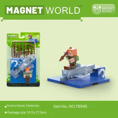 Magnetic Building Blocks Toy Gifts for Kids Ages 6+, DIY Educational Brick Sets with Strong Magnet Base
