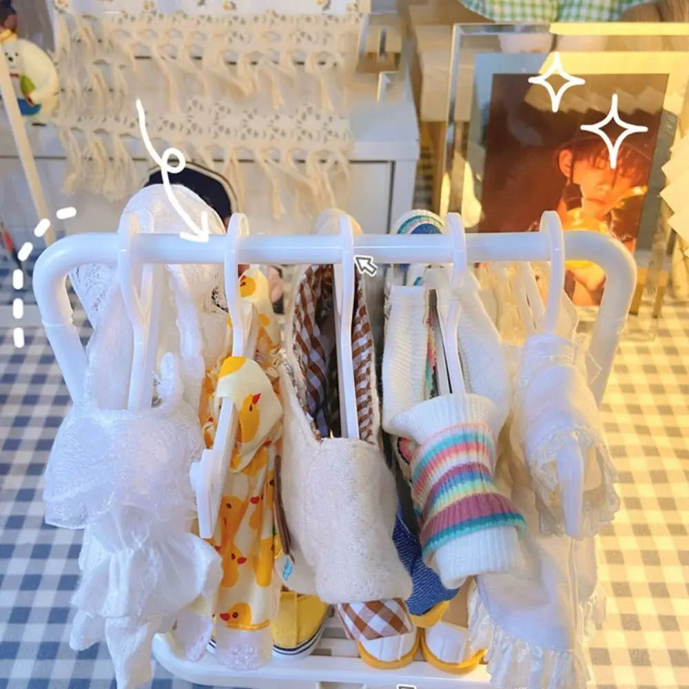 Cotton Doll Special Clothes Hanger BJD Doll Clothes Support 15/20cm Baby Clothes Storage Rack