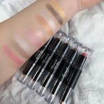 Double Head Eyeshadow Stick Colorful Shimmer Brown High Waterproof Cream Eyes Shadow Pencil Long Lasting Makeup Cosmetic