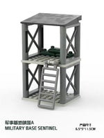 Upgrade Military Base Building Block Sets DIY WW2 Army War scene model Blocks Boys Toys