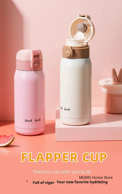 Mini Thermos Cup 200ml/360ml Pocket Cup Stainless Steel Thermal Coffee Mug Vacuum Flask Insulated Hot Water Bottle Kids Gift